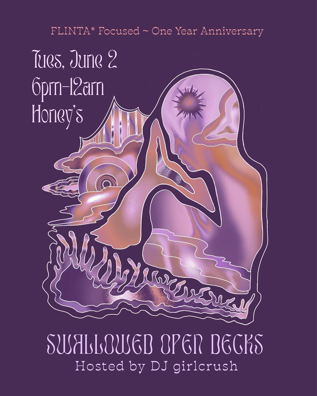 Image for Swallowed Open Decks: FLINTA* Focused ~ One Year Anniversary