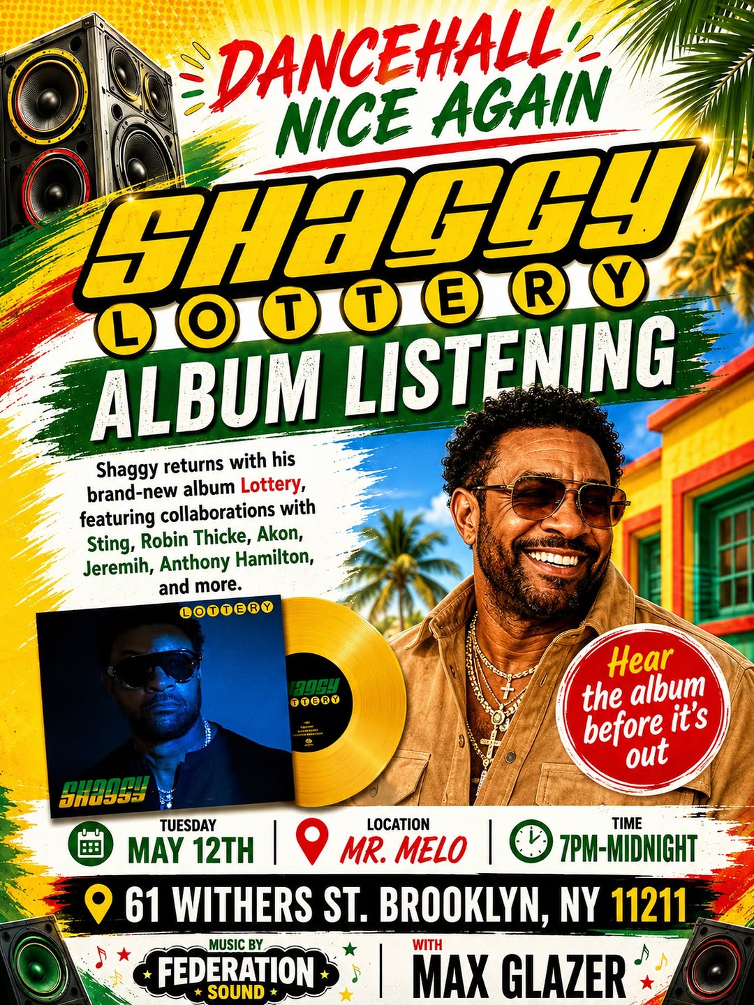 Image for Shaggy Lottery Album Listening