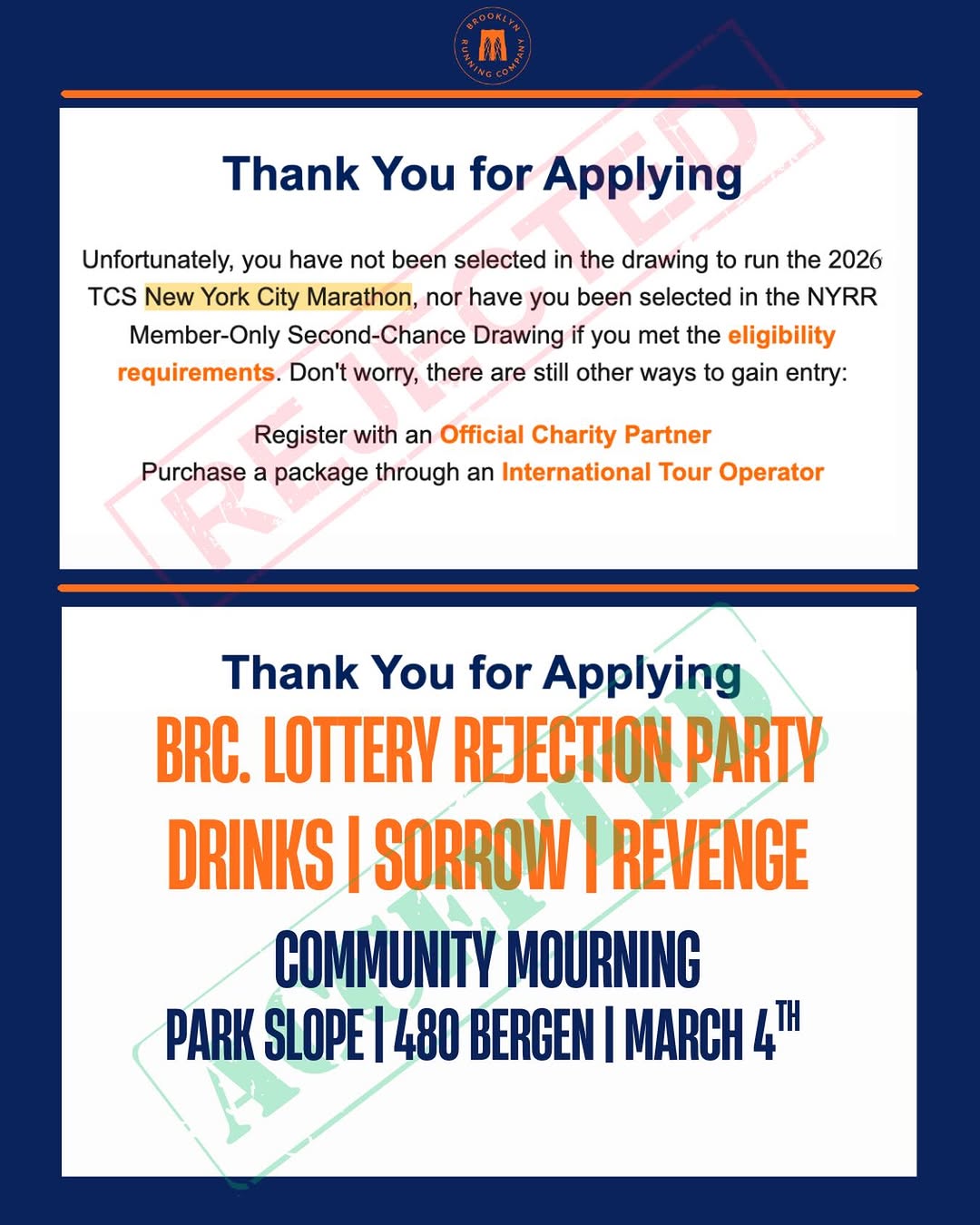 Image for LOTTERY REJECTION PARTY